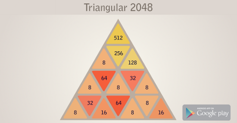 Get Triangular 2048 for Android here, free version with ads.